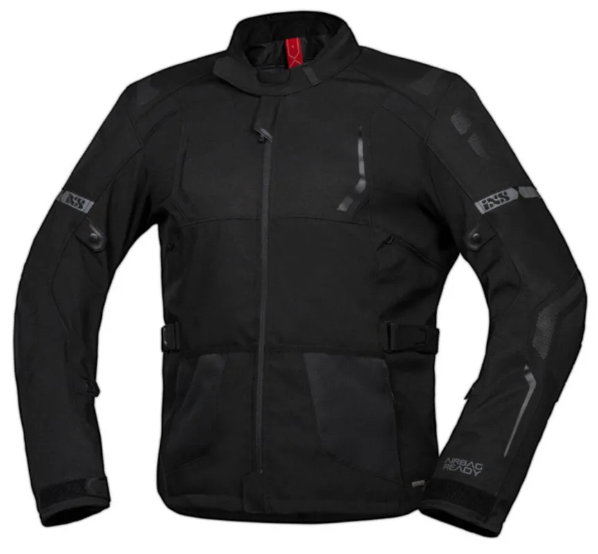 Nakupujte Hned Pánská cestovní moto bunda iXS Lennox-ST+ – Černá Elastický iXS-Stretch, solto-TEX® membrána, příprava pro airbag a chrániče Level 2 - Velikosti XL