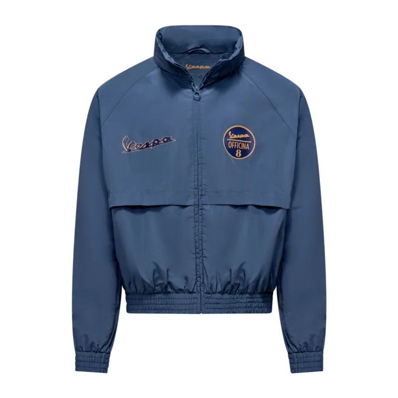 Větrová bunda Vespa OFFICINA 8 - modrá/zlatá - Velikosti 2XL Expresní Doručení
