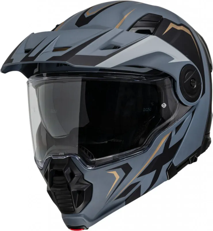 Výklopná enduro helma iXS VENTURE 1.0 MIPS X1-021205 matná černo-zlatá - Velikosti S Víkendová Akce