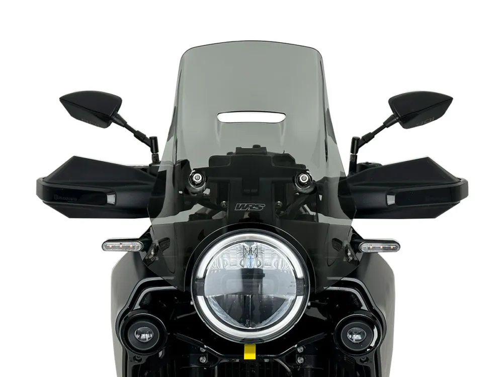 Zlevněný Plexi motocyklu WRS verze TOURING pro HUSQVARNA NORDEN 901 ABS rok 2022-2023 barva kouřová, výška plexi 33,5 cm