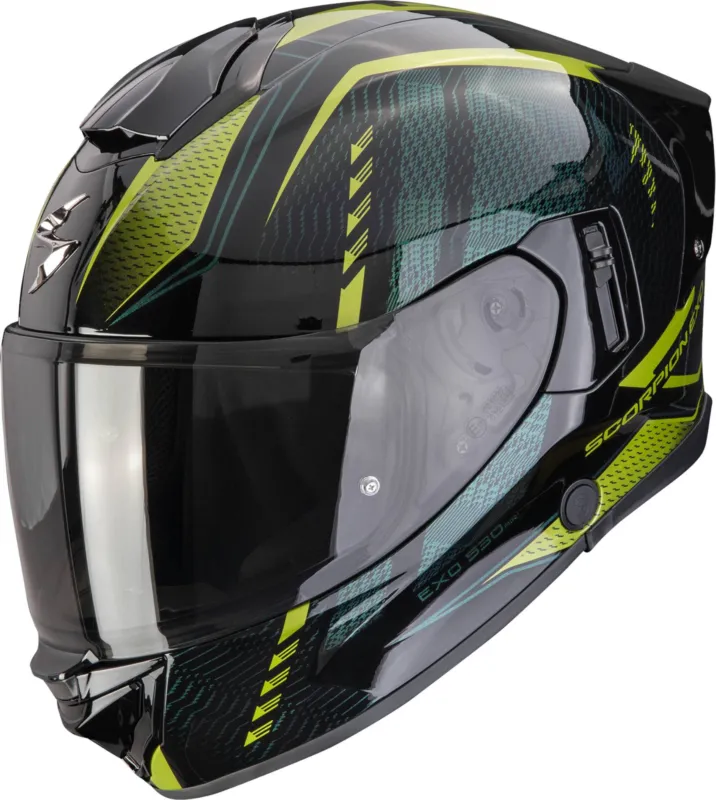 Autentický Scorpion Exo-530 Air Theras Celoobličejová přilba černo/zelená - XS (53/54)