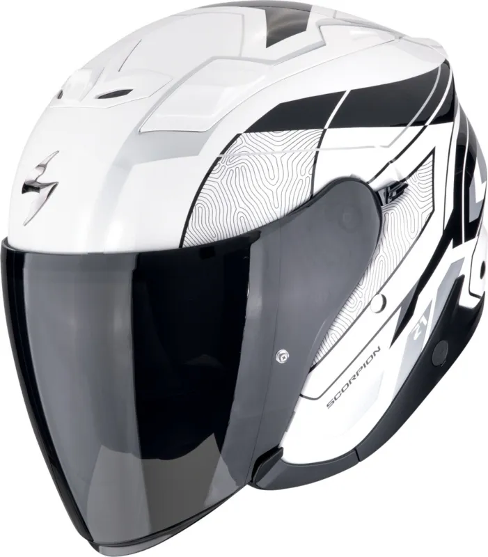 Scorpion EXO Z1 Vue Trysková přilba bílá/černá/stříbrná - XS (53/54) Super Cena