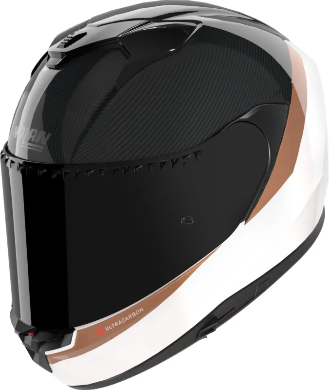 Vysoce Kvalitní Nolan X-904 Ultra Carbon Verniciatura Speciale Helma bílá/hnědá - M (58)