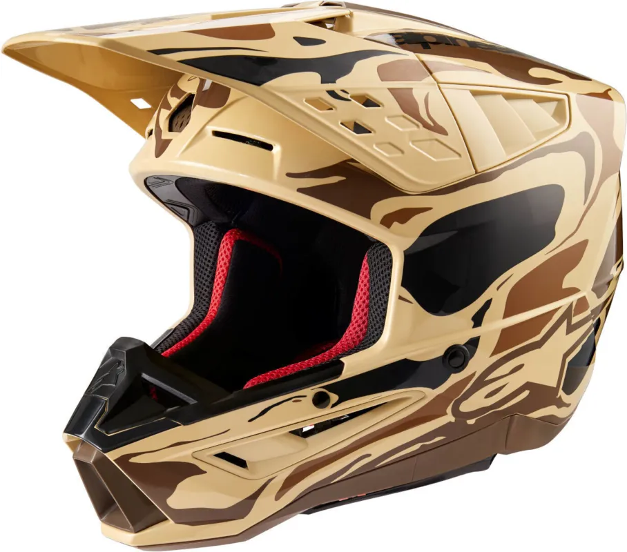 Nejprodávanější Alpinestars S-M5 Mineral 2024 Motokrosová přilba hnědá - M (57/58)