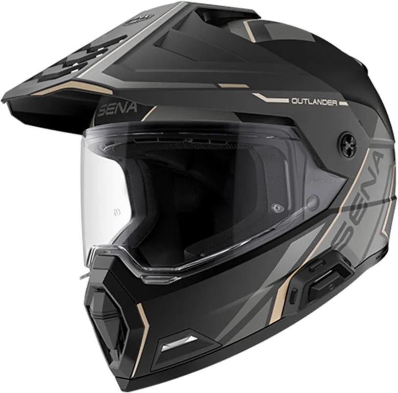 Kup Teď Sena Outlander Bluetooth Enduro helma Matt Black - S (55/56)