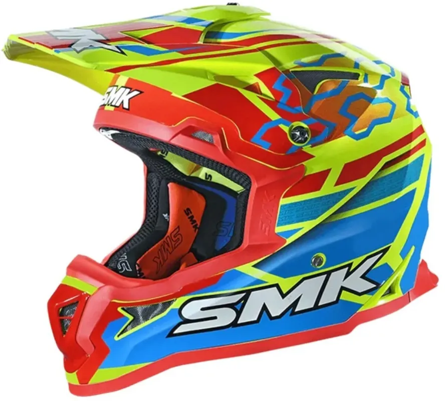 SMK Allterra Tribou N Motokrosová přilba červená/žlutá - XS (54) Omezená Nabídka