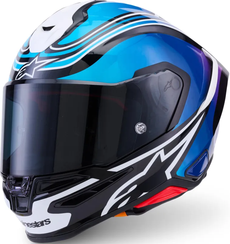 Alpinestars S-R7 Zeal Helma černý/modrý/růžový - L Sleva