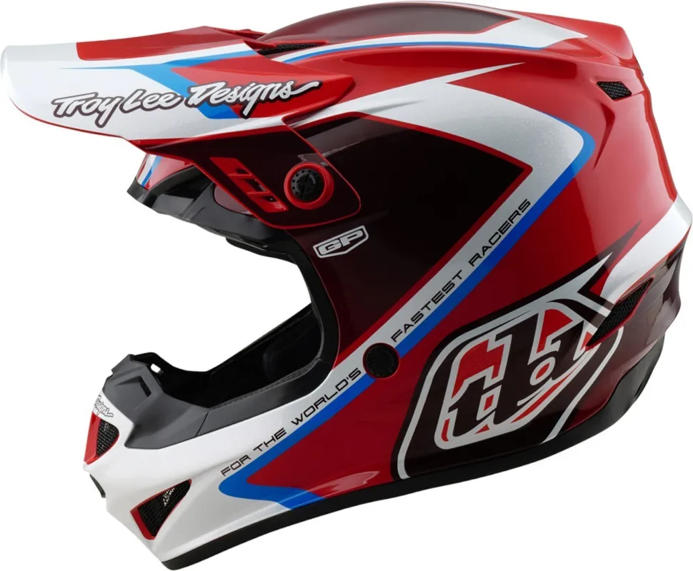 Troy Lee Designs GP Shutter Motokrosová přilba pro mládež červená - Y/M (50/51) Akční Nabídka