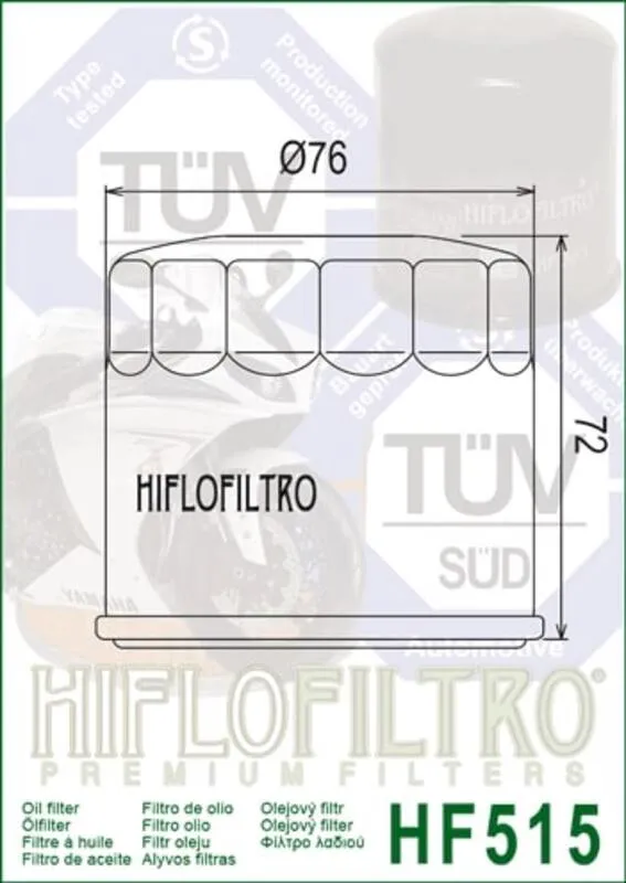 Hiflofiltro Olejový filtr - HF515 - Hiflofiltro Olejový filtr - HF515 ► koupit online na FC-Moto Značkový