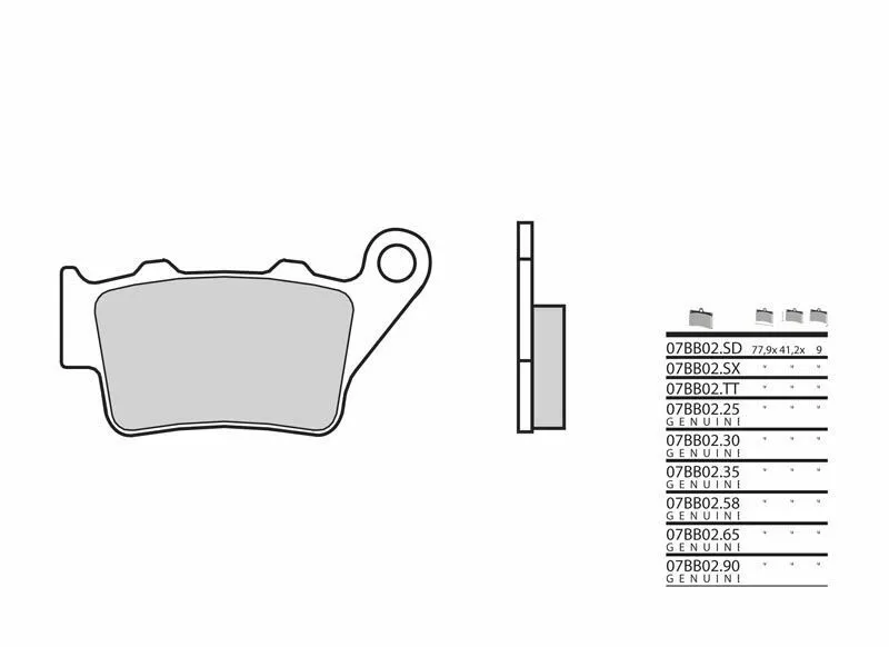 Nejlepší Volba Brembo S.p.A. Brzdové destičky Off-Road sintrovaný kov - 07BB02SD - Brembo S.p.A.