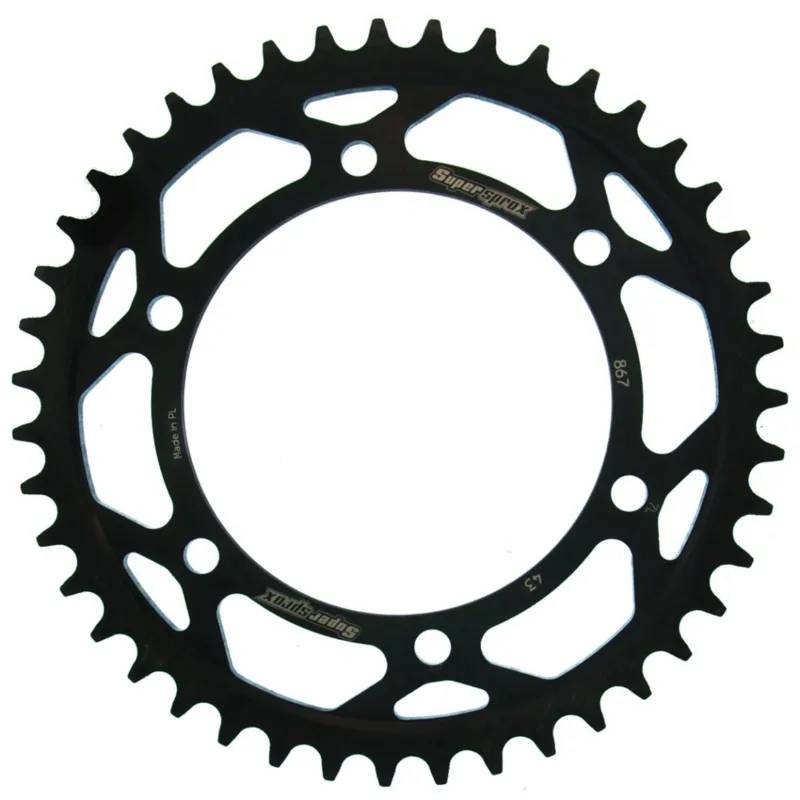 Řetězová rozeta SUPERSPROX RFE-867 43-BLK černý 43 zubů, 525 Top Prodej