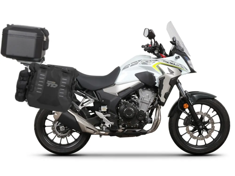 Oblíbený Kompletní sada bočních adventure brašen SHAD TERRA TR40 a černého hliníkového 48L topcase, včetně montážní sady SHAD HONDA CB 500 X