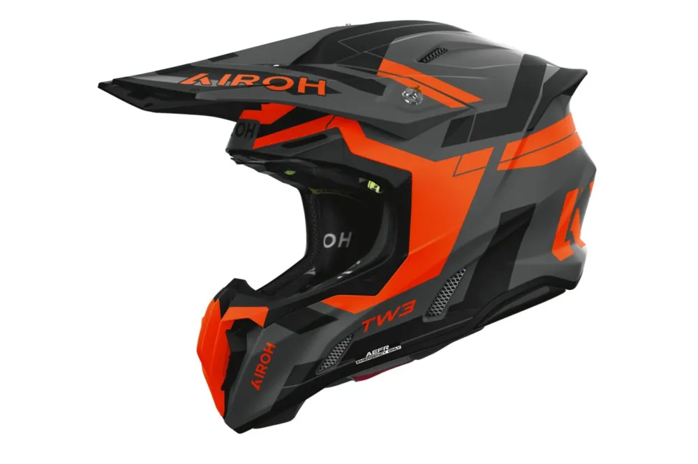 Originální přilba TWIST 3 Dynasty, AIROH (oranžová fluo matná) 2026 - M