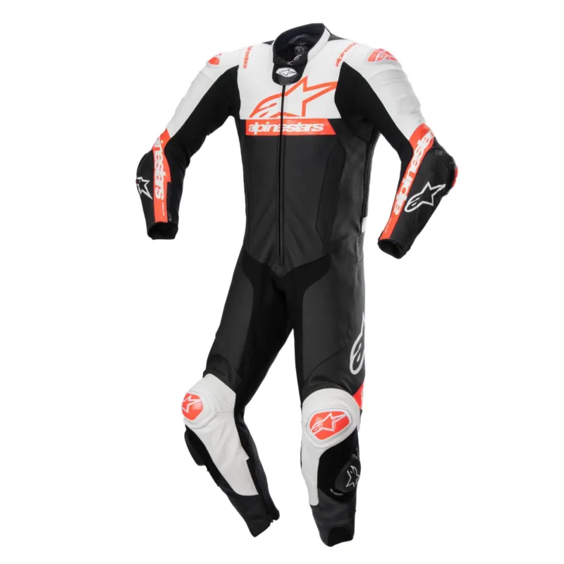 Akční Nabídka jednodílná kombinéza MISSILE 2 WARD, ALPINESTARS (černá/bílá/červená fluo) 2026 - 50