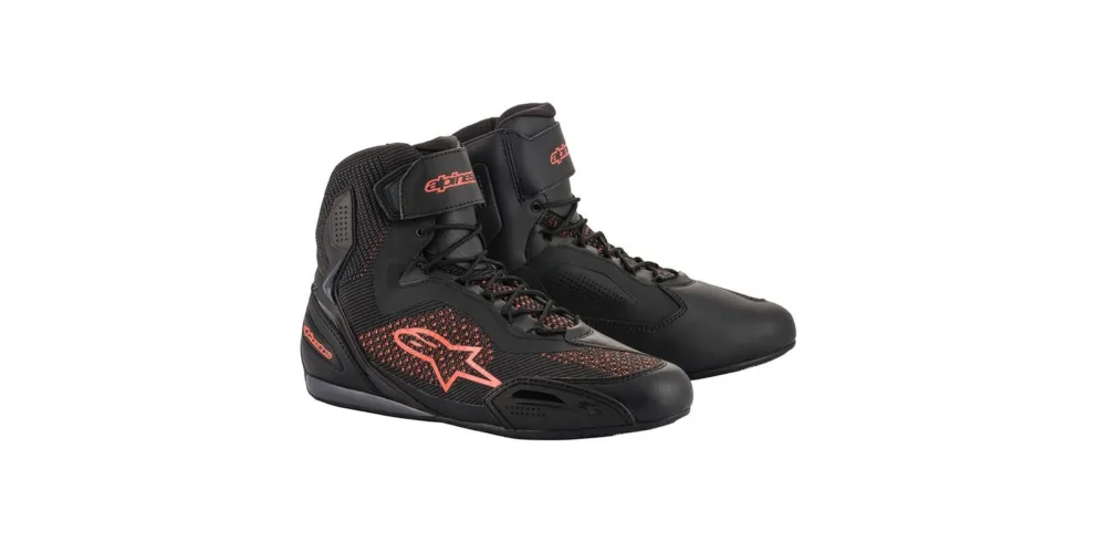 Akční Nabídka boty FASTER-3 RIDEKNIT, ALPINESTARS (černá/červená fluo) - 39