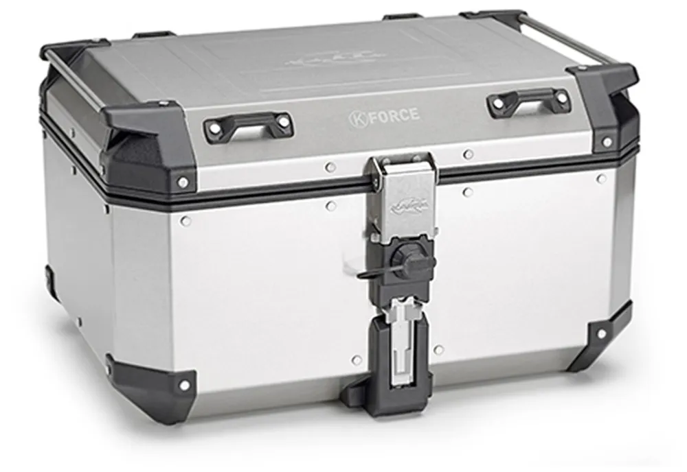 MONOKEY TopCase K-FORCE - 58L, KAPPA (stříbrný, hliník, 55,5x32,3x45,4) Autentický