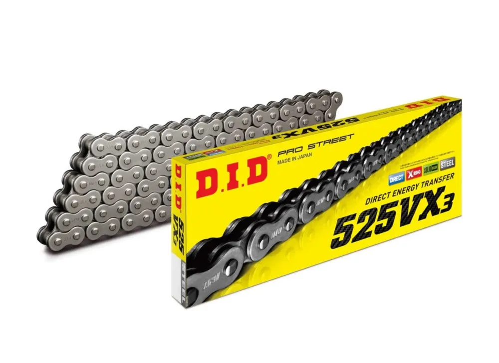 Odeslání Ihned VX série X-Kroužkový řetěz D.I.D Chain 525VX3 108 L