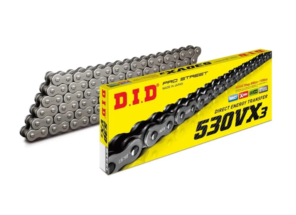 VX série X-Kroužkový řetěz D.I.D Chain 530VX3 114 článků Pouze Dnes