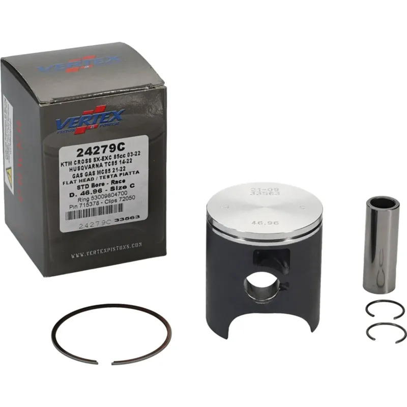 Kup Teď Kompletní píst 46,96 mm, plochá hlava, Vertex RACING 24279C