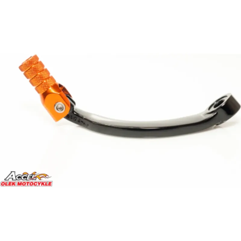 Hliníková černá řadicí páka s oranžovou koncovkou, Accel SCL751053OR KTM 690 DUKE ‘08-‘18 Sleva