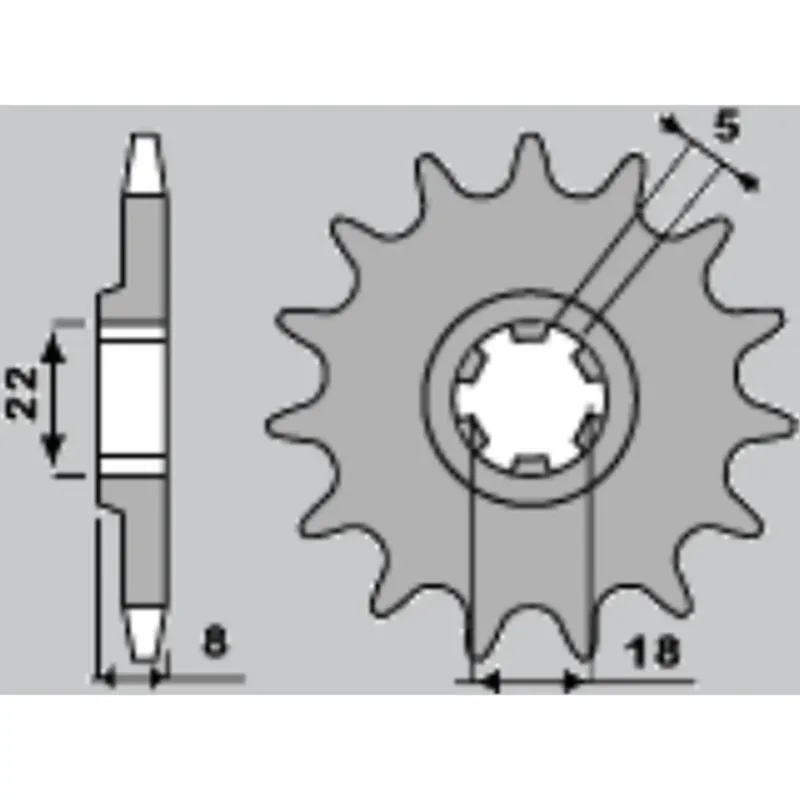 Přední pastorek 520 12 zubů PBR 431 (JTF431) Cenová Bomba
