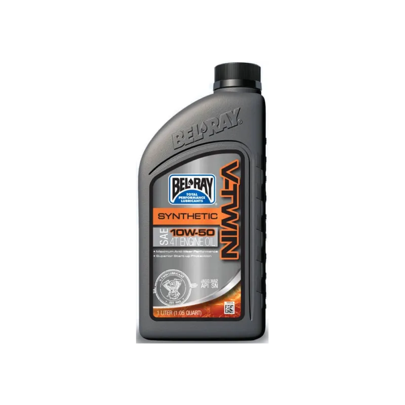 Motorový olej Bel-Ray V-TWIN SYNTHETIC 10W-50 1 l Autentický