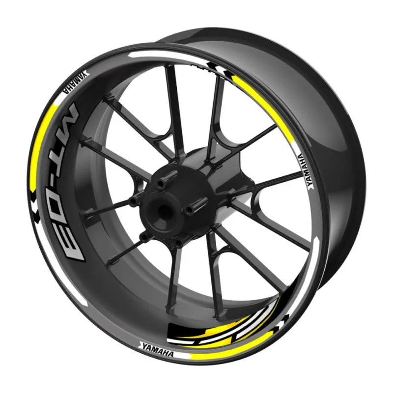 sada barevných proužků EASY na kola Yamaha MT-03 žlutá Top Prodej