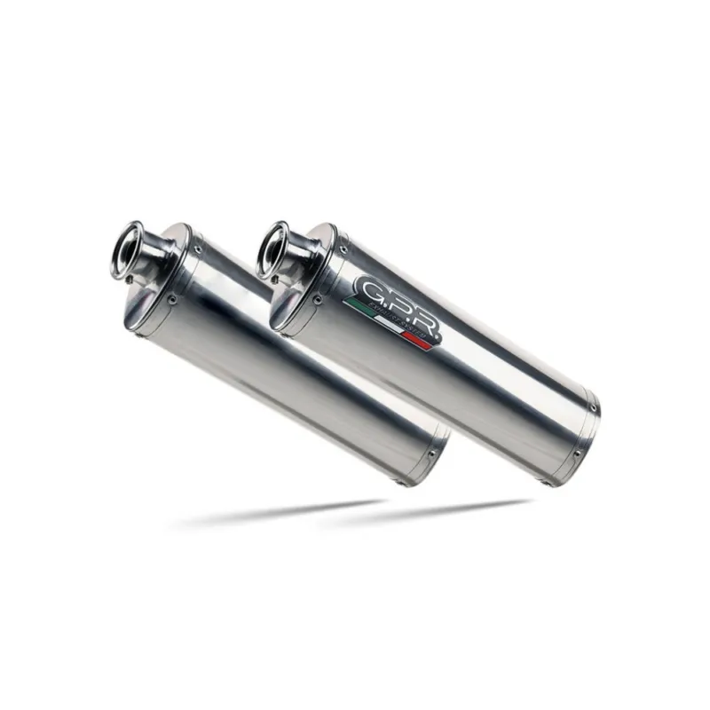 Vysoce Kvalitní Dual slip-on exhaust GPR TRIOVAL D.37.1.TRI Polished Stainless Steel including removable db killers and link pipes